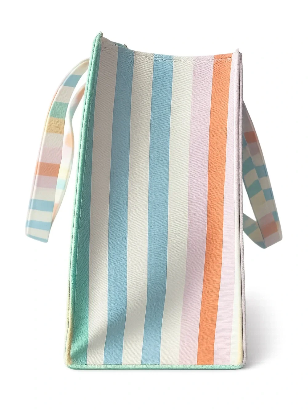 Luv Betsey Pastel Striped Tote with Flower Charm NWT